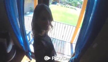 Explicit blowjob from sexy honey