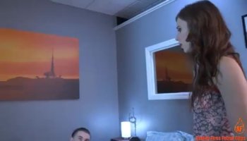 Sexy babe Latoya flashes tits and analed