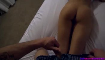 Sexy housewife Niky oils her fantastic boobs and pussy