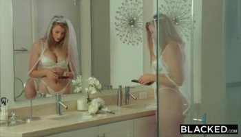 Sandy likes masturbating her shaved pussy