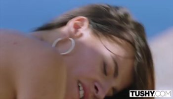 Busty redhead massagist giving handjob & fucking
