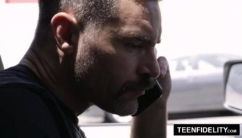 The brunette whore Rachel Woods fucks in different positions